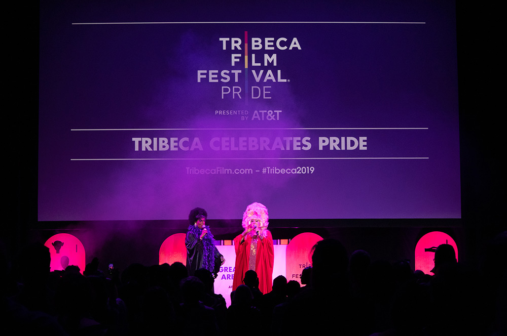 Lady Bunny performs at Tribeca Celebrates Pride